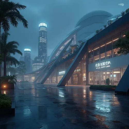 guangzhou,singapore,harbour city,shanghai,cyberport,kowloon,singapura,taikoo,shenzhen,hkmiami,esplanade,jakarta,chongqing,cybercity,macau,makati,klcc,futuristic landscape,kgmb,futuristic art museum,Photography,General,Realistic