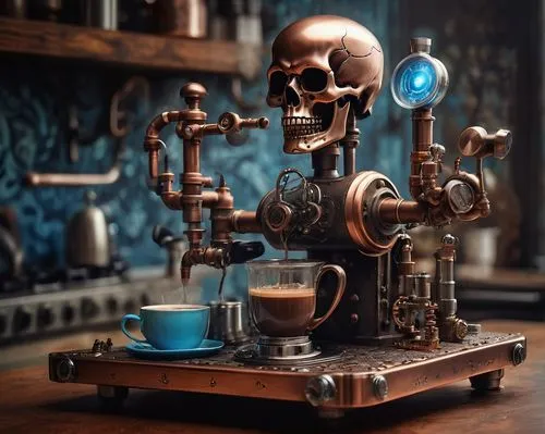 coffee machine,coffee maker,espresso,coffee grinder,steampunk,coffeemaker,coffeemakers,siphon,steampunk gears,hourglasses,gravimetric,clockmaker,microbrewer,drip coffee,hand drip coffee,alchemist,steam engine,coffee pot,potion,coffeemania,Conceptual Art,Fantasy,Fantasy 01