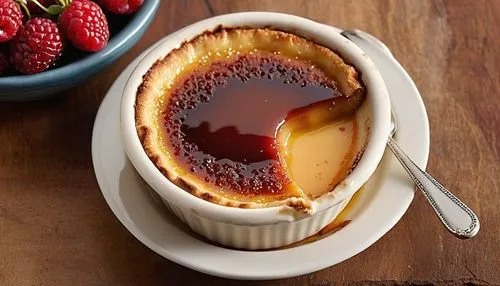 crème brûlée,creme brulee,creme caramel,brulee,flan,panna cotta,pannacotta,custard tart,soufflé,velouté sauce,crêpe suzette,bibingka,mango pudding,fruit butter,zuppa inglese,vanilla pudding,fondue,cheese cake,crème anglaise,gelatin dessert,Photography,General,Realistic