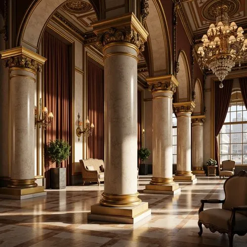 royal interior,ballroom,grand hotel europe,ornate room,neoclassical,europe palace,ritzau,marble palace,cochere,crown palace,lobby,ballrooms,lanesborough,grandeur,foyer,luxury hotel,venetian hotel,enfilade,palatial,kempinski