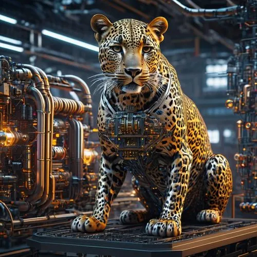 jaguar,cheetah,tiger,a tiger,cub,cinema 4d,b3d,royal tiger,panther,amurtiger,cgi,jaguar 420,leopard,mechanical,asian tiger,tiger python,big cat,factories,tiger cub,tigerle,Photography,General,Sci-Fi