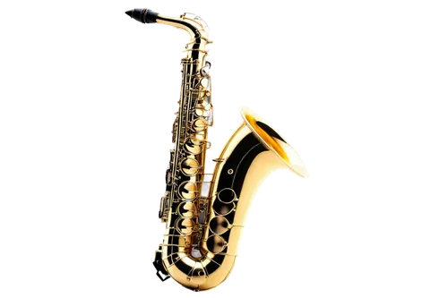 Shiny saxophone, golden brass, intricate keys, curved body, mouthpiece, silver buttons, reflective surface, spotlight, dramatic shadows, low-angle shot, 3/4 composition, warm lighting, cinematic tone.