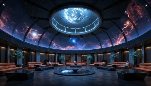 planetarium,spaceship interior,planetariums,sky space concept,ufo interior,earth station,holodeck,spacelab,epcot spaceship earth,conference room,spaceport,europacorp,starbase,stargates,ringworld,universum,movie theater,lobby,meeting room,antechamber