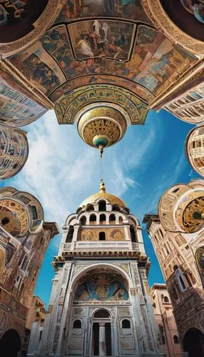 roof domes,saint isaac's cathedral,basilides,dome roof,greek orthodox,caltagirone,Illustration,Realistic Fantasy,Realistic Fantasy 43