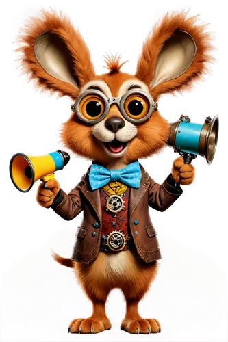 alvin,bunzel,pip,daxter,rabbet,rocket raccoon,theodore,chua,hopps,royo,squeakquel,dorante,musical rodent,bandicoot,tufty,nick,filbert,renard,cartoon rabbit,ferbert,Illustration,Realistic Fantasy,Realistic Fantasy 13