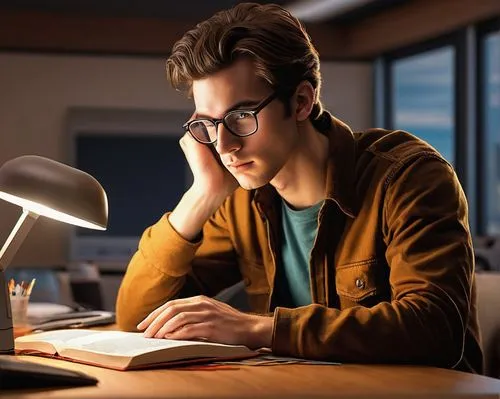 reading glasses,man with a computer,male poses for drawing,night administrator,librarian,desk lamp,maclachlan,diligent,tutor,study,girl studying,sci fiction illustration,erudite,writing or drawing device,scholar,author,illustrator,studious,study room,studied,Conceptual Art,Sci-Fi,Sci-Fi 14