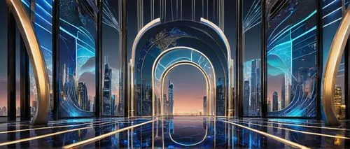 futuristic art museum,the dubai mall entrance,futuristic architecture,futuristic landscape,largest hotel in dubai,sky space concept,art deco background,dubai,rotana,stargates,metallic door,dubay,dhabi,art deco,dubia,portal,burj al arab,dubai frame,abu dhabi,hall of the fallen,Illustration,Black and White,Black and White 07