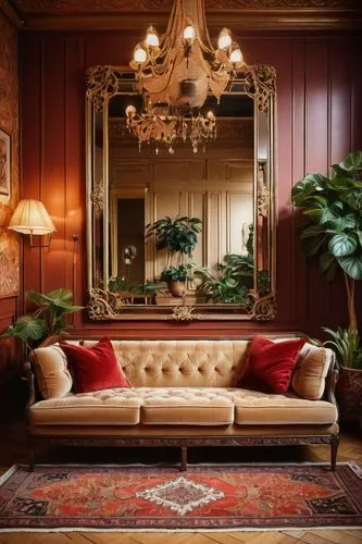 sitting room,chaise lounge,interior decor,claridge,opulently,biedermeier,gournay,royal interior,victorian room,driehaus,opulence,settee,opulent,overmantel,ornate room,rosecliff,furnishings,interior decoration,casa fuster hotel,interiors,Art,Classical Oil Painting,Classical Oil Painting 36