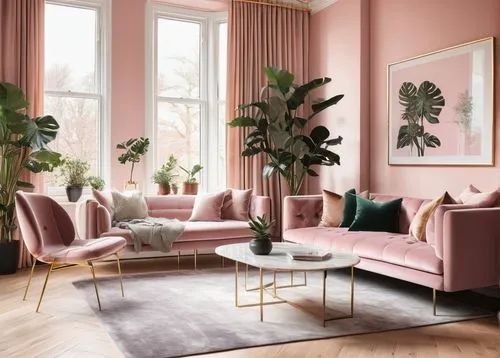 pink chair,soft pink,livingroom,gold-pink earthy colors,living room,apartment lounge,mahdavi,furnishing,houseplants,soft furniture,sitting room,baby pink,natural pink,house plants,dusky pink,pink leather,interior design,light pink,danish furniture,color pink,Photography,Fashion Photography,Fashion Photography 07