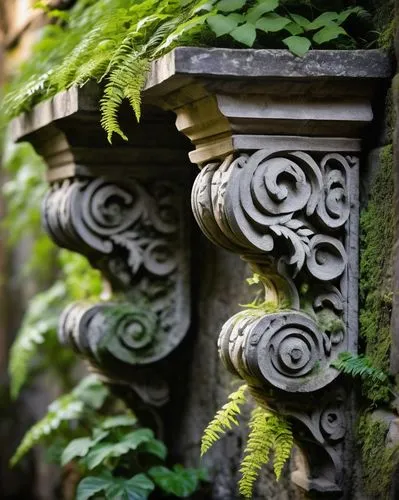 gateposts,japanese garden ornament,ornamental stones,vienna's central cemetery,carvings,ornamentation,ornamental dividers,carved wall,stonework,jewish cemetery,ironwork,scrollwork,fenceposts,architectural detail,carved stone,ornamentals,rustication,kykuit,corbels,ornamental wood,Conceptual Art,Fantasy,Fantasy 10