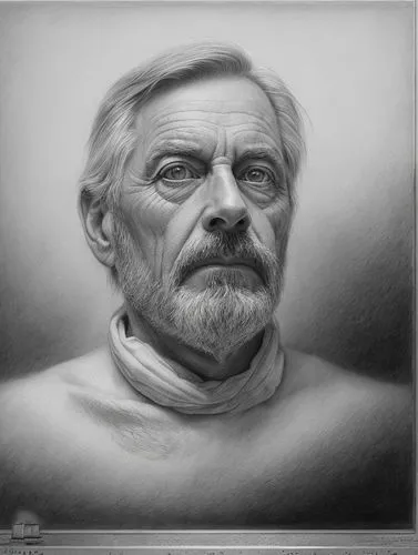 Impression in rough free-artistic pencil and charcoal style.,a drawing of an old man wearing a sweater,struzan,kinski,guccini,artemyev,gryzlov,polonius,Art sketch,Art sketch,Ultra Realistic