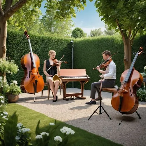 violoncello,orangerie,quartetto,musicians,cello,violinists,quartet in c,boccherini,musikkonservatorium,quartette,violists,concerto,cellists,virtuosi,quartet,violino,music instruments on table,quartett,garden party,serenaders,Photography,General,Realistic