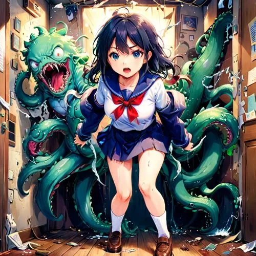 tenko,haku,yamantaka,shimei,medusa gorgon,fubuki,Anime,Anime,Realistic