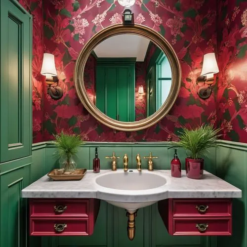 bath room,luxury bathroom,washlet,barrooms,vanities,bathroom,washstand,maximalism,washbasin,victorian room,limewood,banyo,bathroom sink,showhouse,beauty room,dressing table,claridge,sconces,fromental,toilette,Photography,General,Realistic