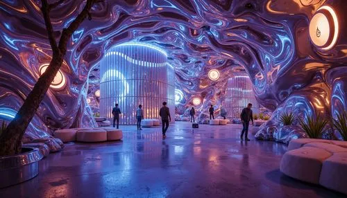 futuristic art museum,cloudland,spaceship interior,futuristic landscape,innoventions,3d fantasy,universum,masdar,imaginarium,nightclub,imaginationland,graecorum,sky space concept,ufo interior,enchanted forest,imagineering,futuristic architecture,ecotopia,lair,biospheres