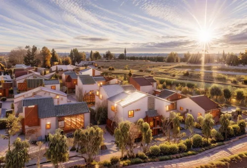 new housing development,aurora village,tekapo,townhouses,escher village,housing estate,palo alto,blocks of houses,bendemeer estates,suburban,stellenbosch,row of houses,human settlement,north american fraternity and sorority housing,knight village,row houses,housing,homes,sonoma,suburbs