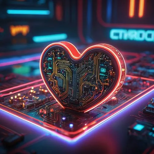 cinema 4d,neon valentine hearts,cpu,computer chips,cyberscope,cyberia,cardiovascular,computer chip,computer art,cyber,cyberarts,cyberangels,circuit board,cyberonics,human heart,cyberscene,circuitry,cybertown,synth,cybercity,Photography,General,Sci-Fi