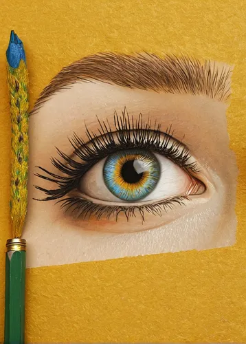 colored pencil background,pencil art,colored pencil,colour pencils,color pencil,colored pencils,oil pastels,watercolor pencils,coloured pencils,color pencils,beautiful pencil,women's eyes,colourful pencils,crayon colored pencil,peacock eye,eyelash,abstract eye,eye liner,meticulous painting,yellow eye,Art,Classical Oil Painting,Classical Oil Painting 07