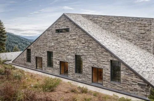 slate roof,mountain hut,house in the mountains,house in mountains,timber house,stone house,forest chapel,folding roof,alpine hut,straw roofing,metal roof,mountain station,eco-construction,chilehaus,the cabin in the mountains,mountain huts,roof landscape,frame house,grass roof,tiled roof,Architecture,Commercial Building,Modern,Elemental Architecture