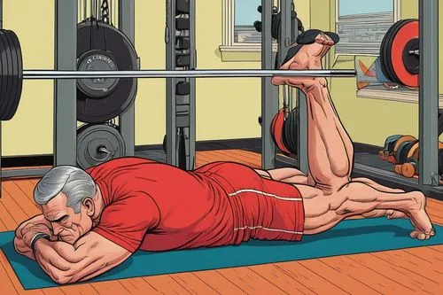 push-ups,biceps curl,press up,sit-up,squat position,strength training,sports center for the elderly,pair of dumbbells,sports exercise,push up,dumbbells,circuit training,body-building,triceps,sport aerobics,dumbbell,elderly person,strengthening,elderly people,personal trainer,Illustration,American Style,American Style 15