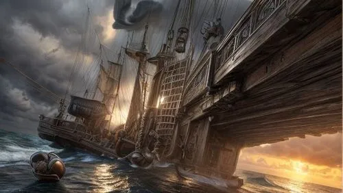 ship wreck,fantasy picture,maelstrom,sea fantasy,lyonesse,dreadnought,Realistic,Movie,Pirate Adventure