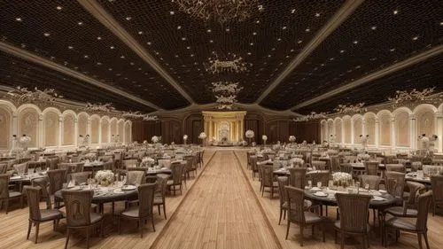 event hall with classical style walls and black ceiling with fairy lights,ballroom,emirates palace hotel,ornate room,exclusive banquet,event venue,wedding banquet,dining room,wedding setup,bridal suit