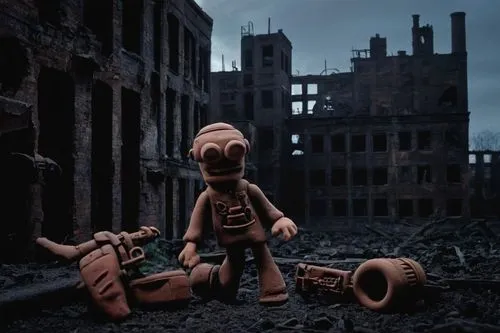 post apocalyptic,destroyed city,abandonded,post-apocalypse,abandoned factory,factory bricks,derelict,post-apocalyptic landscape,lost place,industrial ruin,dilapidated,wasteland,abandoned,rubble,stalingrad,abandoned places,primitive dolls,luxury decay,lost in war,gunkanjima,Unique,3D,Clay