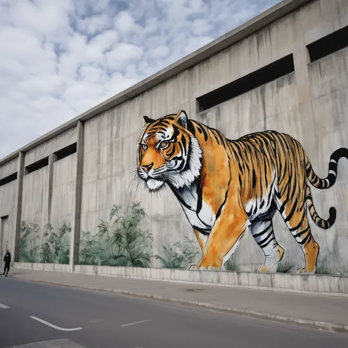 tigers,bengal tiger,a tiger,bengal,tiger,urban street art,graffiti art,urban art,blue tiger,wall painting,street art,streetart,animal lane,mural,tiger png,athens art school,lisbon,street artists,siberian tiger,amurtiger,Art,Artistic Painting,Artistic Painting 01