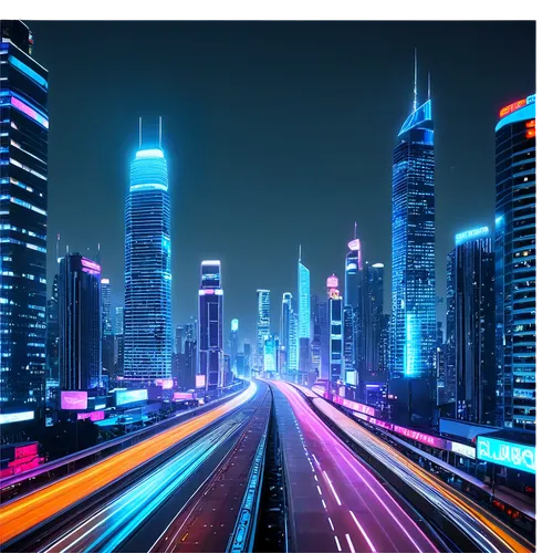 cybercity,city highway,superhighways,city at night,cityscape,futuristic landscape,dubai,light trail,cybertown,city lights,cities,cyberport,highway lights,city skyline,colorful city,light trails,metropolis,city cities,doha,fantasy city,Conceptual Art,Oil color,Oil Color 16