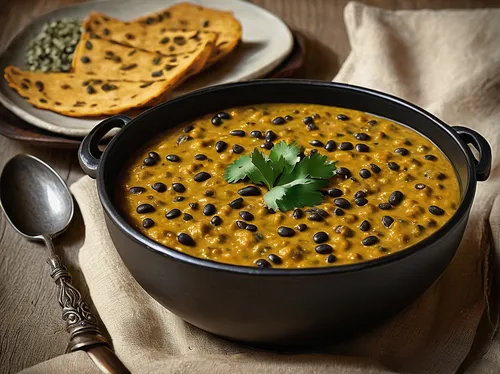 dal makhani,lentil soup,dal,carrot and red lentil soup,kadhi,pumpkin soup,locro,korma,corn chowder,maharashtrian cuisine,cream of pumpkin soup,étouffée,chana masala,ribollita,saffron rice,split pea,feijoada,lentils,khichdi,punjabi cuisine,Illustration,Paper based,Paper Based 29