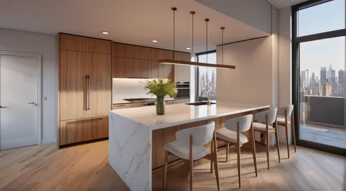 Kitchen in a luxury Manhattan apartment. ,hoboken condos for sale,modern kitchen interior,modern kitchen,kitchen design,homes for sale in hoboken nj,modern minimalist kitchen,homes for sale hoboken nj