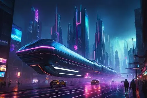 futuristic landscape,futuristic,cybercity,cyberpunk,futuristic car,bladerunner,futuristic architecture,futurist,futuristic art museum,polara,sci - fi,cybertown,maglev,scifi,velaro,cyberworld,tron,sci fi,coruscant,futurists,Art,Classical Oil Painting,Classical Oil Painting 41