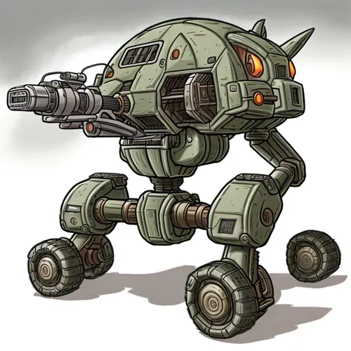 minibot,military robot,warthog,bolt-004,deep-submergence rescue vehicle,mech,armored animal,bot icon,war machine,armored vehicle,medium tactical vehicle replacement,dreadnought,carapace,combat vehicle,mecha,tank ship,tau,gun turret,bastion,machine gun