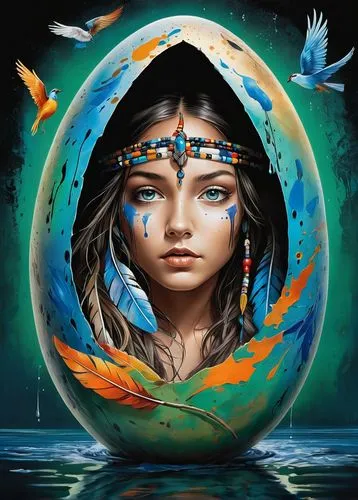 world digital painting,ostara,mother earth,waterglobe,fantasy art,crystal ball,fantasy portrait,ozma,pysanka,diwata,painting easter egg,crystal ball-photography,digital art,avatar,fantasy picture,sirena,digital artwork,globe,drishti,amazonica,Conceptual Art,Graffiti Art,Graffiti Art 08