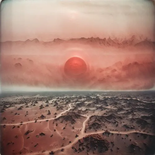 red planet,red sun,arrakis,alien planet,planet mars,capture desert,Photography,Documentary Photography,Documentary Photography 03