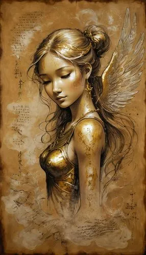 gold foil mermaid,gold paint stroke,gold foil art,gold paint strokes,gold leaf,fantasy art,faery,golden apple,gold filigree,faerie,mary-gold,tears bronze,horoscope libra,golden heart,zodiac sign libra,golden mask,athena,gold wall,golden crown,fantasy portrait,Illustration,Black and White,Black and White 08