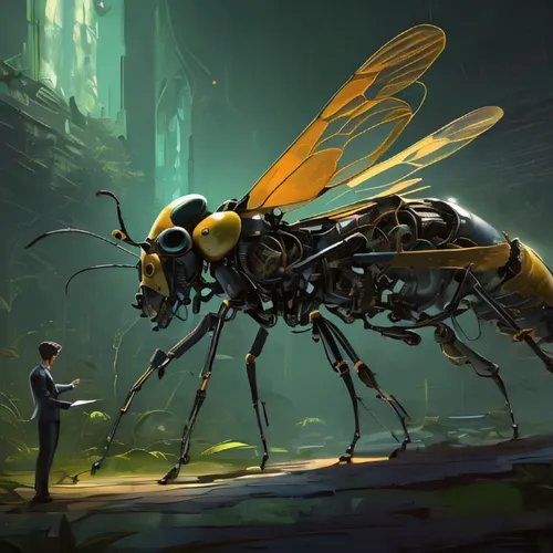 drone bee,insects,giant bumblebee hover fly,artificial fly,insect,yellow jacket,bee,arthropod,carpenter ant,bugs,pollinate,wasp,sci fiction illustration,bombyx mori,entomology,pollinator,wasps,apiariu