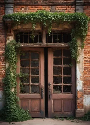 old door,garden door,old windows,doorways,old brick building,ivy frame,front door,doorway,abandoned building,doors,old window,main door,iron door,row of windows,dooryard,kentwell,old home,old house,lostplace,dilapidated building,Photography,Documentary Photography,Documentary Photography 10