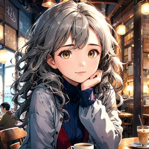 coffee background,ranko,nanami,chiaki,sakuya,cute coffee,Anime,Anime,Realistic