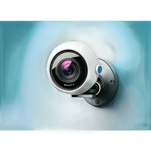 Security camera, sleek metal body, rotating lens, adjustable angle, wall-mounted, high-resolution sensor, night vision mode, motion detection, real-time monitoring, futuristic design, metallic surface