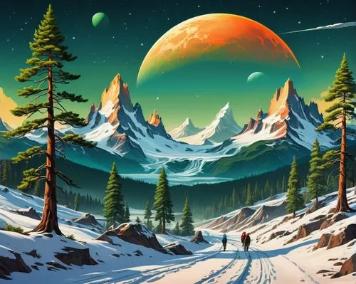 snow landscape,christmas snowy background,lunar landscape,snowy landscape,winter background,snow scene,Conceptual Art,Sci-Fi,Sci-Fi 20