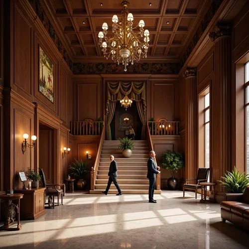 entrance hall,foyer,lobby,hotel lobby,hallway,hotel hall,ballroom,nemacolin,royal interior,amanresorts,greystone,cochere,philbrook,entranceway,entryway,concierge,enfilade,hall,atriums,treasure hall