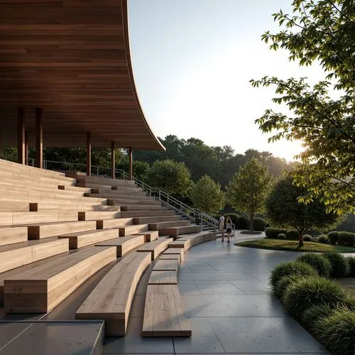 snohetta,amphitheater,renderings,antinori,corten steel,landscape design sydney,3d rendering,benches,wooden decking,wood deck,wooden bench,render,revit,skirball,archidaily,amphitheatre,renders,landscape designers sydney,open air theatre,wood bench