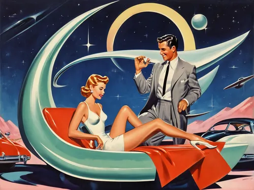 moon car,honeymoon,retro 1950's clip art,valentine day's pin up,edsel,vintage illustration,mercury,pin ups,retro pin up girls,vintage man and woman,moon phase,atomic age,pin up,valentine pin up,herfstanemoon,fifties,fifties records,car dealer,pin-up,pin-up girls,Illustration,Retro,Retro 12