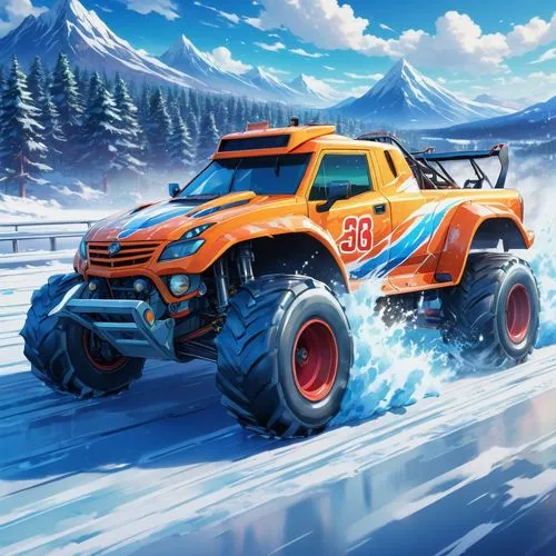 subaru rex,off-road racing,ice racing,all-terrain,off-road car,off-road vehicle,off-road vehicles,all-terrain vehicle,off road vehicle,off road toy,truck racing,snowplow,off-road outlaw,snow plow,six-wheel drive,game car,monster truck,uaz patriot,christmas cars,competition event,Illustration,Japanese style,Japanese Style 03