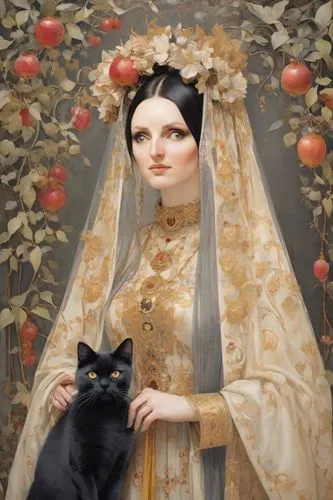 gothic portrait,morgana,persephone,noblewoman,khnopff,duchesse