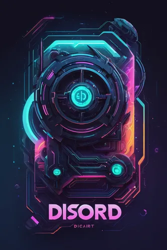 Create a futuristic Discord banner with sci-fi elements, futuristic typography, and an electrifying color scheme.,discard,steam icon,deposit,dihydro,diamondoid,disjunct,disposal,disconnected,disco,dio