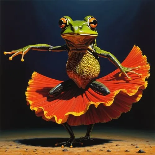 woman frog,running frog,jazz frog garden ornament,wallace's flying frog,flamenco,frog prince,frog king,frog figure,frog through,frog background,to dance,true frog,frog,tap dance,latin dance,man frog,animals play dress-up,folk-dance,kawaii frog,dancer,Conceptual Art,Sci-Fi,Sci-Fi 08