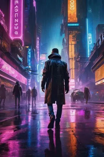 bladerunner,cyberpunk,cybercity,noir,dystopian,cityscape,metropolis,deckard,futuristic,pedestrian,cybertown,kinkade,ultraviolet,walking in the rain,replicants,urban,cyberscene,dystopias,dystopia,hd wallpaper,Photography,General,Commercial