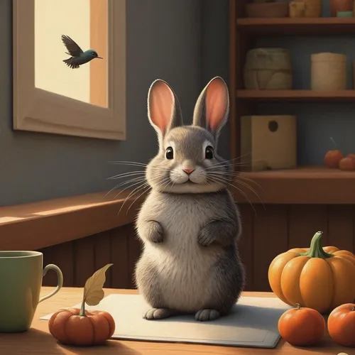 cute cartoon character,peter rabbit,ratatouille,cute cartoon image,little rabbit,chinchilla,gray hare,little bunny,mouse,thumper,anthropomorphized animals,mice,animal film,whimsical animals,animation,audubon's cottontail,fluffy diary,baby bunny,cottontail,baby rabbit,Art,Artistic Painting,Artistic Painting 48